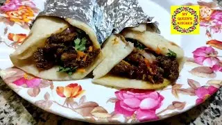 Street Style Mutton Frankie || Mutton Frankie Recipe || मटन फ्रैंकी रोल || My Queen's Kitchen