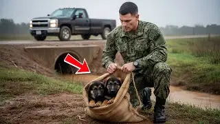 They Abandoned 2 German Shepherd Pups in a Sack to Die — Then a Navy SEAL Heard a Whimper for Help