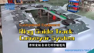 Customized heavy load ring guide rail conveyor system, automatic circulation conveyor equipment