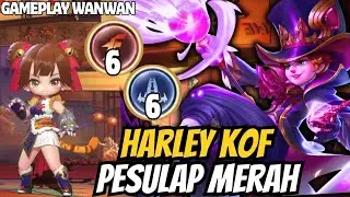 HARLEY KOF SI PESULAP MERAH‼️UNLIMITED ULTI CUY‼️COMBO TERKUAT MAGIC CHESS: GO GO‼️GAMEPLAY WANWAN‼️