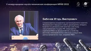 NRNSI 2022. Видео-отзыв, Бабичев Игорь Викторович