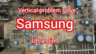 Samsung ultraslim half screen vertical problem