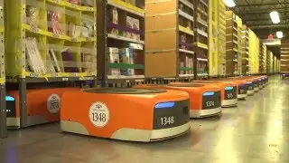 Amazon warehouse robots Infinii Commerce