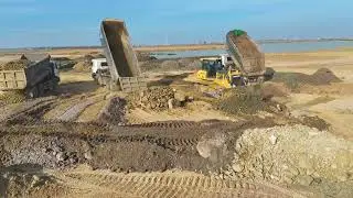Quickly activating! Fantastic with the machinery group!Eliminate a Massive Lake Using a Bulldozer,
