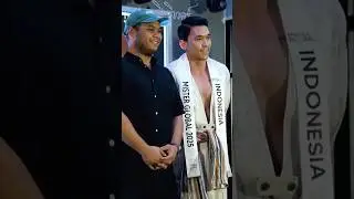 Arrie Octrian&mdash;Mister Global Indonesia 2025 at ceremony with traditional 