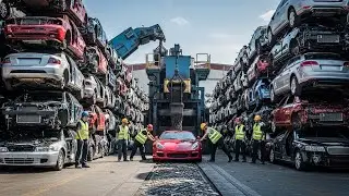 Inside a state-of-the-art car recycling plant – all done in 10 minutes.
