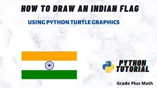 How to draw an Indian Flag using turtle graphics in Python