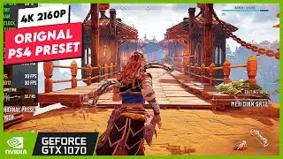 Horizon Zero Dawn (4K) - GTX 1070 - Original PS4 Graphics Preset - 2160p