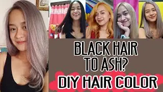 DIY hair color | Ash | Bleach | Black hair to ASH