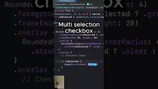 SwiftUI Tutorial: Multi Checkbox Picker Component | Step-by-Step Guide