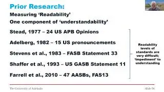 PRESENTATION 3: Are Accounting Standards Understandable?