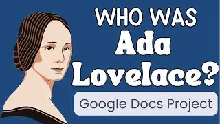 Ada Lovelace Tech Activity for Kids | Easy Google Docs Biography Project