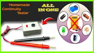 Homemade continuity red led tester #video #continuitytester #trending  ||😲😱
