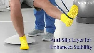 AHS Adult Premium Hospital Socks with Grippy Anti-Slip Tread