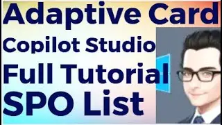 Copilot Studio Tutorial: Create Adaptive Card & Submit Data to SharePoint List | Full Tutorial