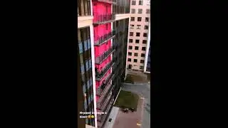 Концерт на балконе во время самоизоляции (Татьяна Шабанова и Артем Субичев)