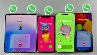 Incoming Call Samsung Galaxy Fold 5 + IPhone XR + IPhone 15 PRO MAX + Samsung Galaxy A32