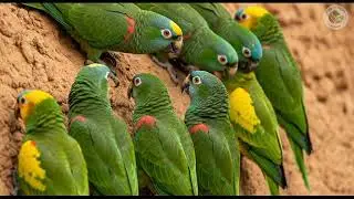 Relaxing Walk in the Amazon: Macaw Canopy | Morning Light (Pure Nature Sounds | 4K)