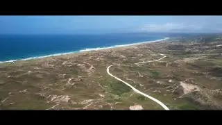 Dunes de Biville, La Hague (Manche), Vue du ciel avec drone DJI Air 2S
