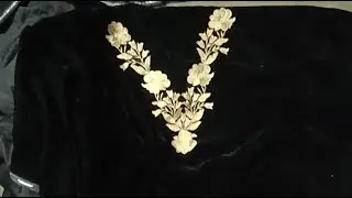 My thread and needle is live!  heavy size mein V neck wale velvet suit ki cutting ✂️✂️✂️