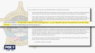 Ramsey County Sheriff says deputies will not serve on U.S. Marshal task force until body cameras all