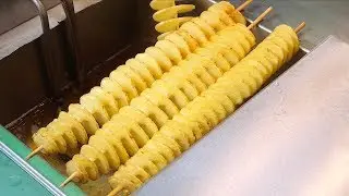 Twisted Golden Potato - Turkish Street Food