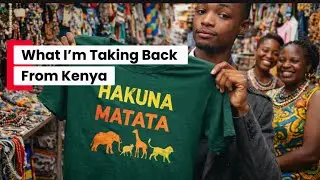 Buying Gifts in a Kenyan Market to Take Back to My American Friends. HELP me choose. #nairobi #usa 