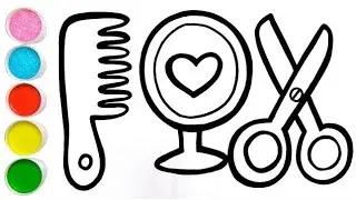 scissors mirror drawing for kids and toddlers 🥰🥰🥰🥰🥰🥰|easy drawing|