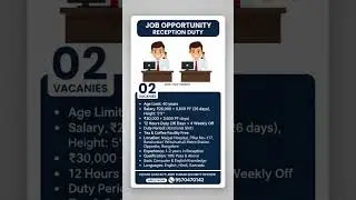 reception security job vacancy #reception duty #free food and snacks #Bangalore job vacancy