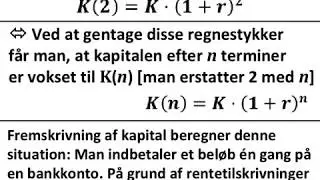 Rentetilskrivninger  &eacute;n indbetaling