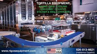 CORN TORTILLA PRODUCTION LINE - 4 ROW TORTILLA EQUIPMENT - HOW CORN TORTILLAS ARE MADE