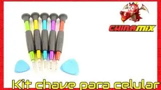 Kit chaves para abrir eletrônicos