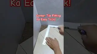 Perfect Tile Fitting Trick! 🔧 Corner Measurement Made Easy | Jaankari with Anil  | #shorts