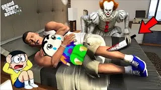Franklin And Shinchan Found Pennywise The Clown Inside Their House In GTA 5 | Part 2
