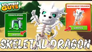 GIVEAWAY 3 SKIN SKELETAL DRAGON BUAT VIEWERS! KUY RAMAIKAN GUYS - Stumble Guys