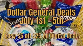 7/1 - 7/5/25 - Dollar General $5 off $25 Deals For All Week - Part 1