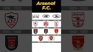 Arsenal FC Historical Logos #shorts