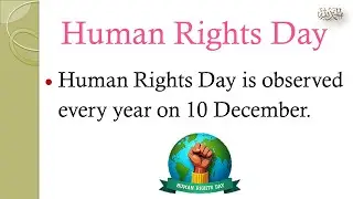 Essay on Human Rights Day | 10 Lines on human Rights Day #essay#english#humanrights #rights #yt