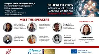 BEHEALTH 2025 - Panel 16: European Health Data Space (EHDS)