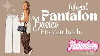 TUTORIAL PATRON BÁSICO PARA PANTALONES AMPLIOS | PANTALONES ENCAUCHADOS