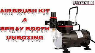 Airbrush Kit & Spray Booth Unboxing