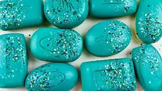 ASMR Carving colored soap. Soothing cutting dry soap.