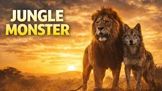 JUNGLE MONSTER Lion Who Raised a Wolf Emotional Wildlife Story #junglemonster #animals #wildlife 