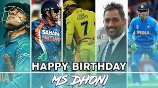 |Ms dhoni Birthday whatsapp status| Ms dhoni whatsapp status full screen 4k| 7 July |