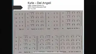 Kyrie (Dei Angeli) - notasi Alto