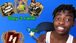 “Day 3 in rank — finally hit 3⭐️! 💪🔥 #FCMobile #RoadToFame”