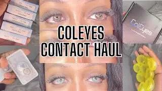 COLEYES COLORED CONTACT TRY-ON + REVIEW