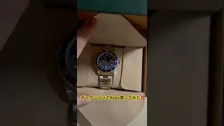 #rolex #高級時計 【オークションでRolex買ってみた‼️】時計 Rolex サブマリーナ 16613 SS/YG 青 A番 12コマ AT 箱 保(2000) OH メンズ