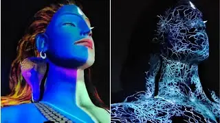 Adiyogi, Isha yoga centre, loard Shiva Light show. Coimbatore. Tamilnadu.