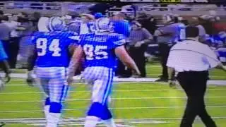 Jason Short of the Eagles destroys the Lions Jared Devries